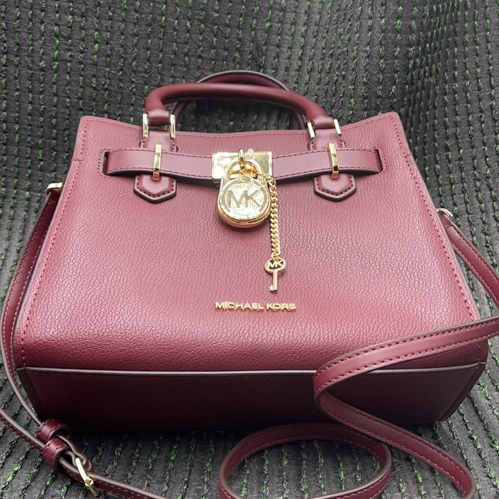 Michael Kors Hamilton Small Satchel Shoulder Crossbody Bag - Picture 11 of 16